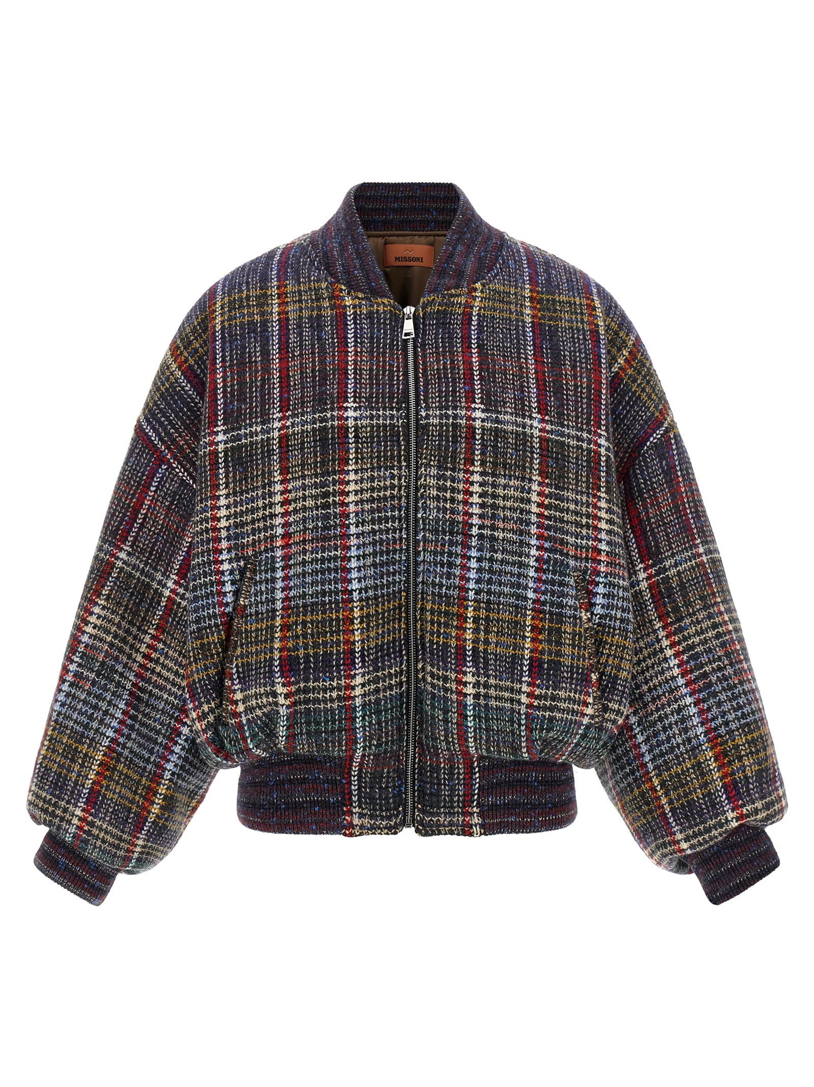 Missoni Check Pattern Bomber Jacket
