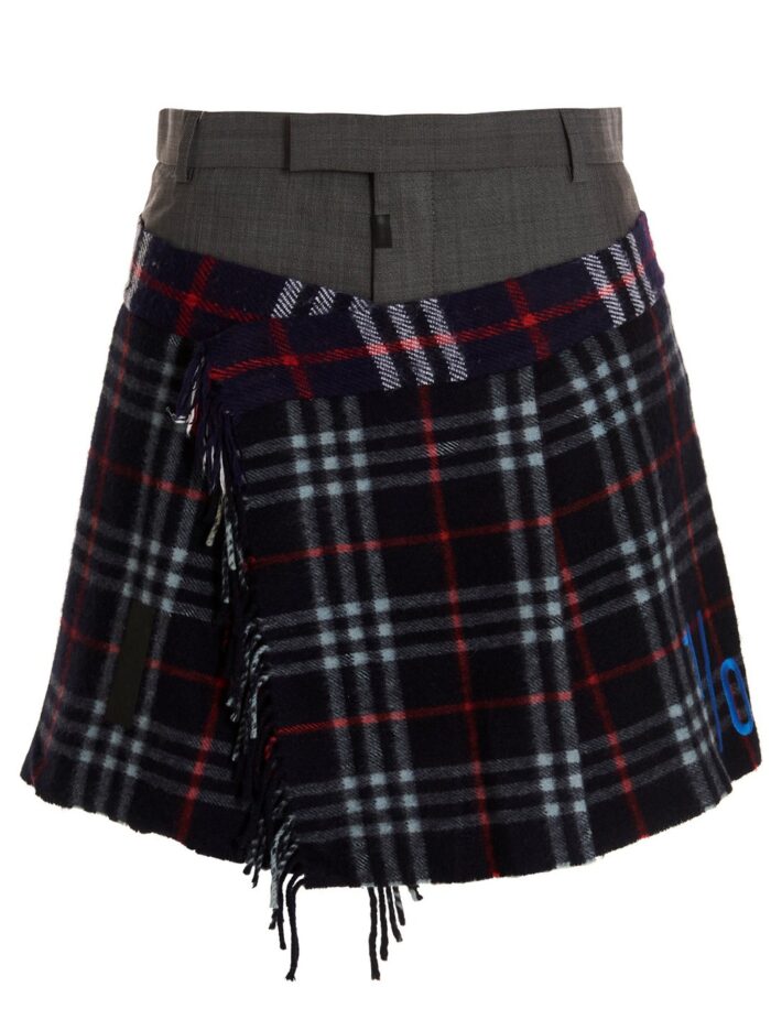 1/OFF 'Check Scarf Reworked' Skirt