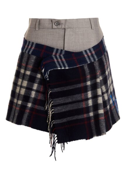 1/OFF 'Check Scarf Reworked' Skirt