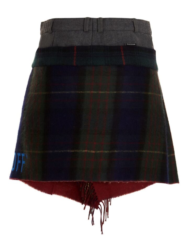 1/OFF 'Check Scarf Reworked' Skirt