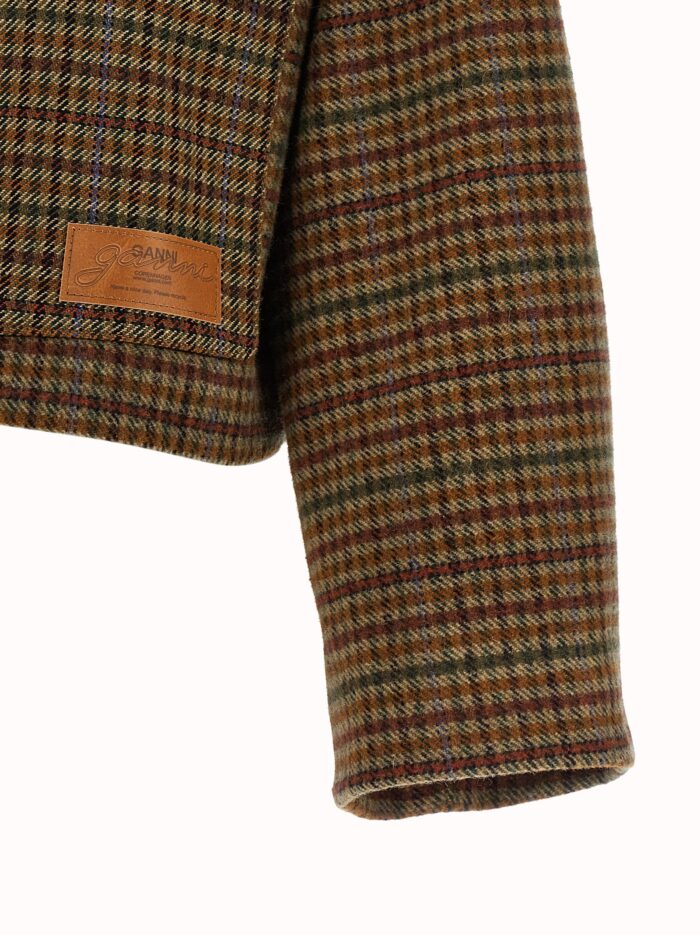 GANNI Check Twill Jacket