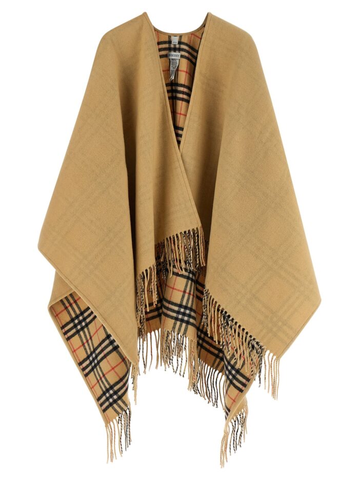 Burberry Check Wool Reversible Cape