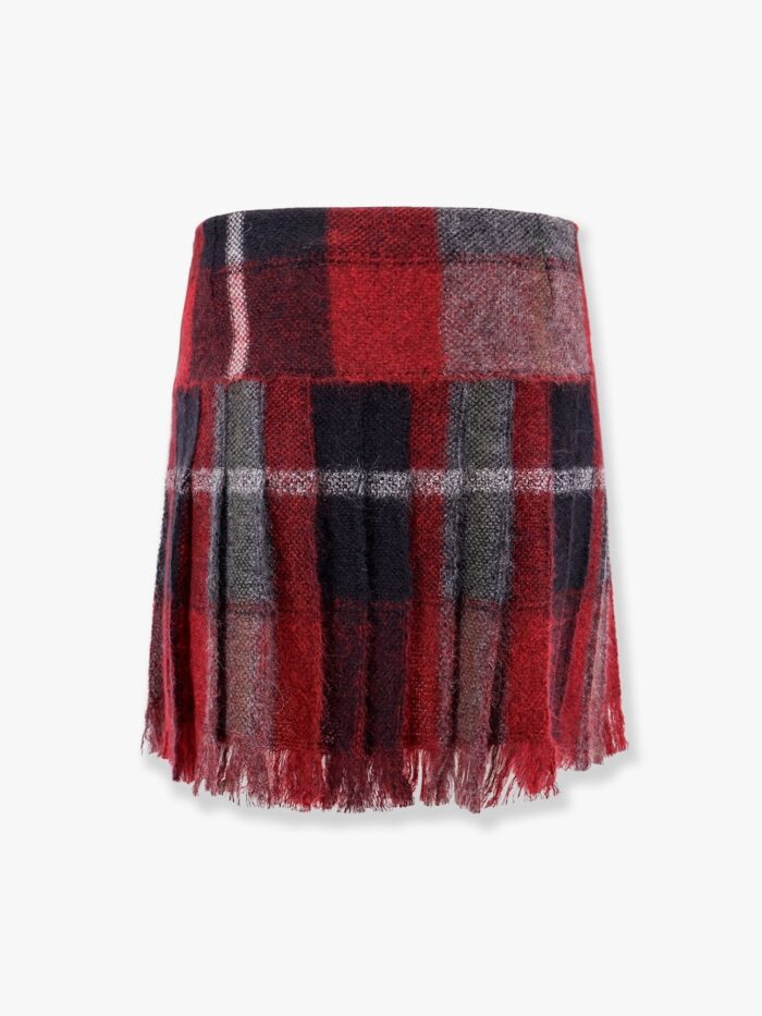 Check'n'dior Madras Mohair And Wool Kilt