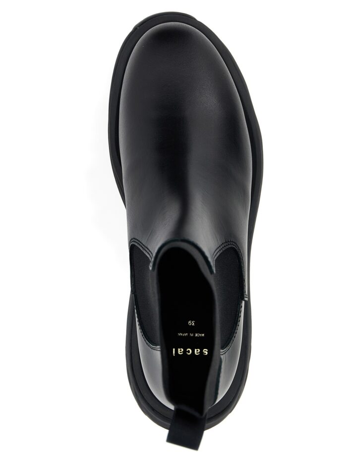 SACAI Chelsea Leather Ankle Boots