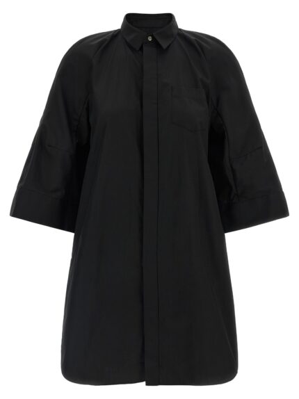 SACAI Chemisier Dress With Wide Sleeves