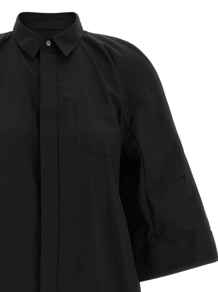 SACAI Chemisier Dress With Wide Sleeves