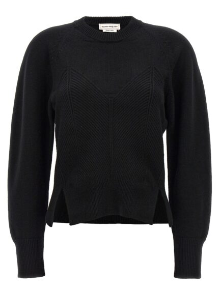 MCQUEEN 'Chevron Corset' Sweater