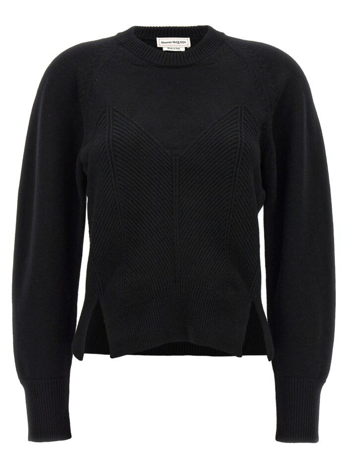 mcqueen 'chevron corset' sweater MCQUEEN 'Chevron Corset' Sweater