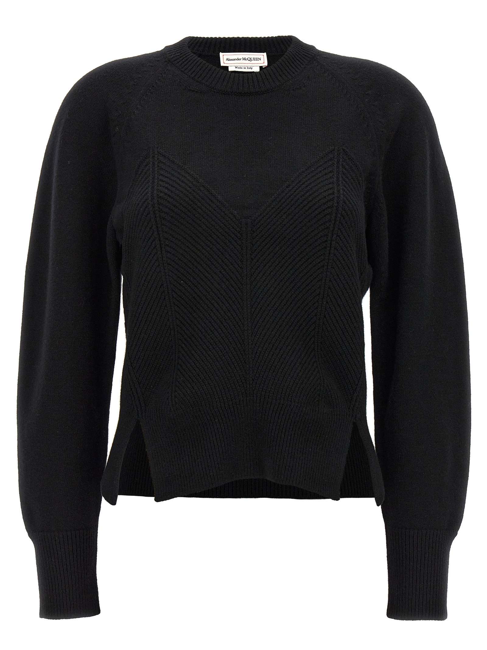 MCQUEEN 'Chevron Corset' Sweater