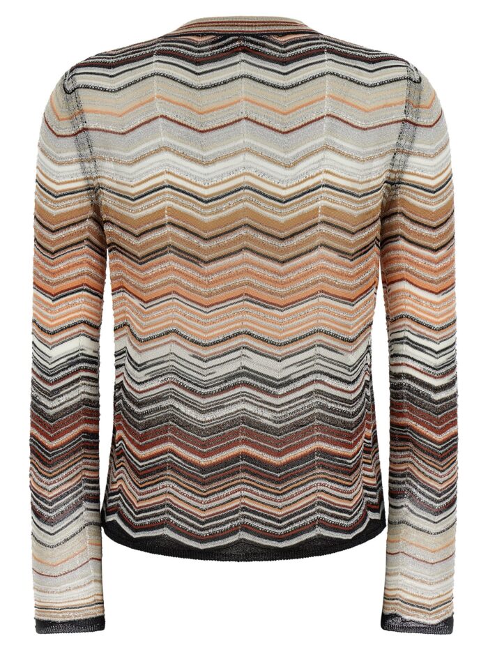 Missoni Chevron Lamé Cardigan