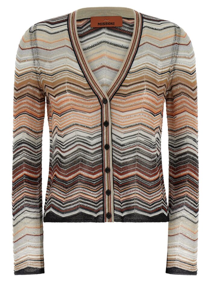 missoni chevron lamé cardigan Missoni Chevron Lamé Cardigan