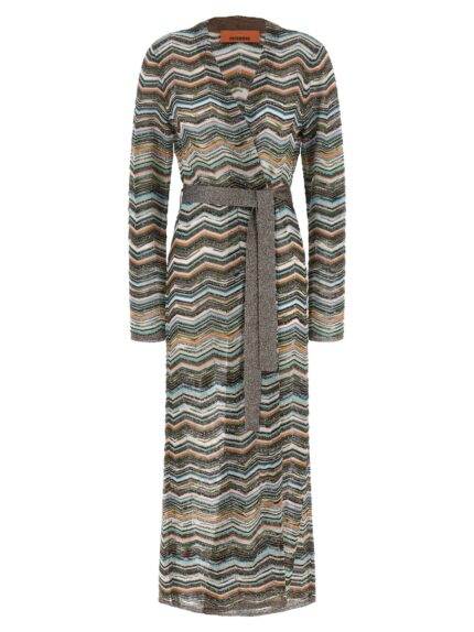 Missoni Chevron Lamé Cardigan