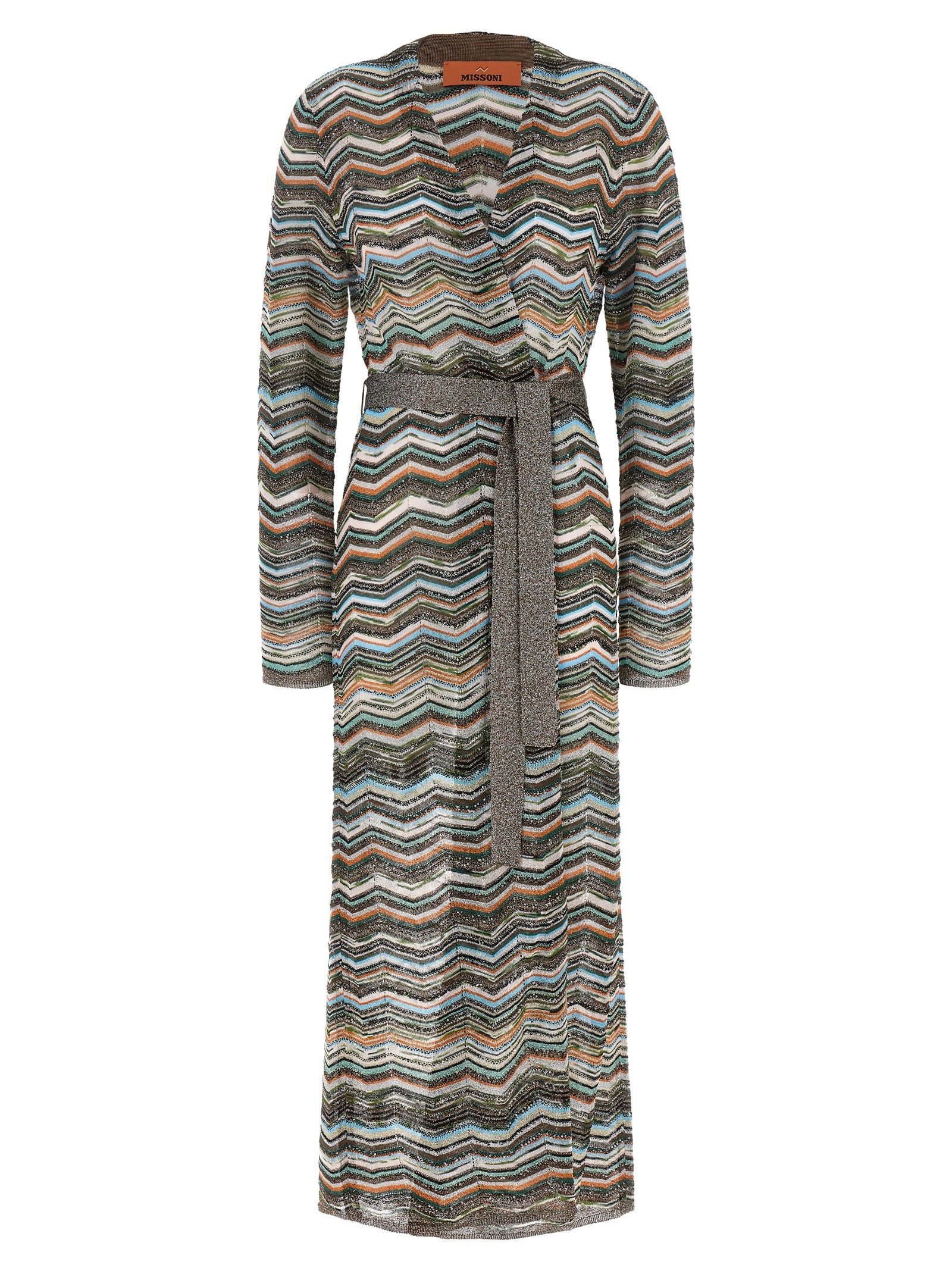 Missoni Chevron Lamé Cardigan