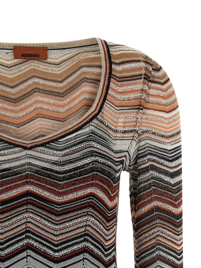 Missoni Chevron Lamé Dress