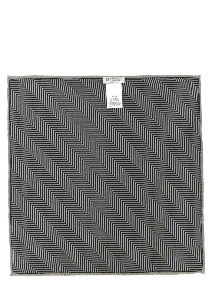 Brunello Cucinelli Chevron Pocket Clutch