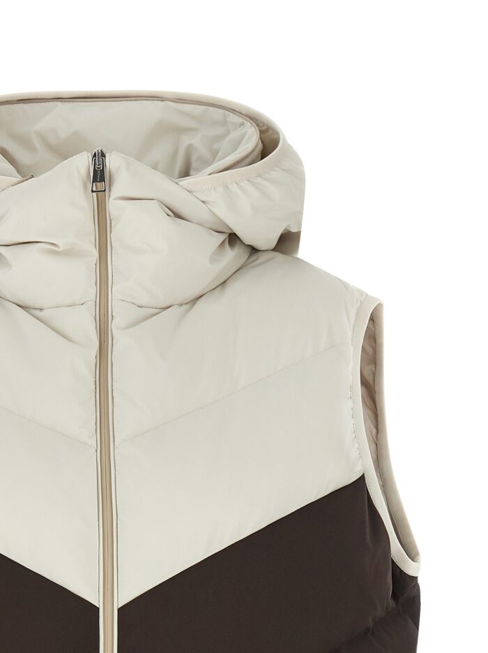KITON Chevron Stitching Padded Vest
