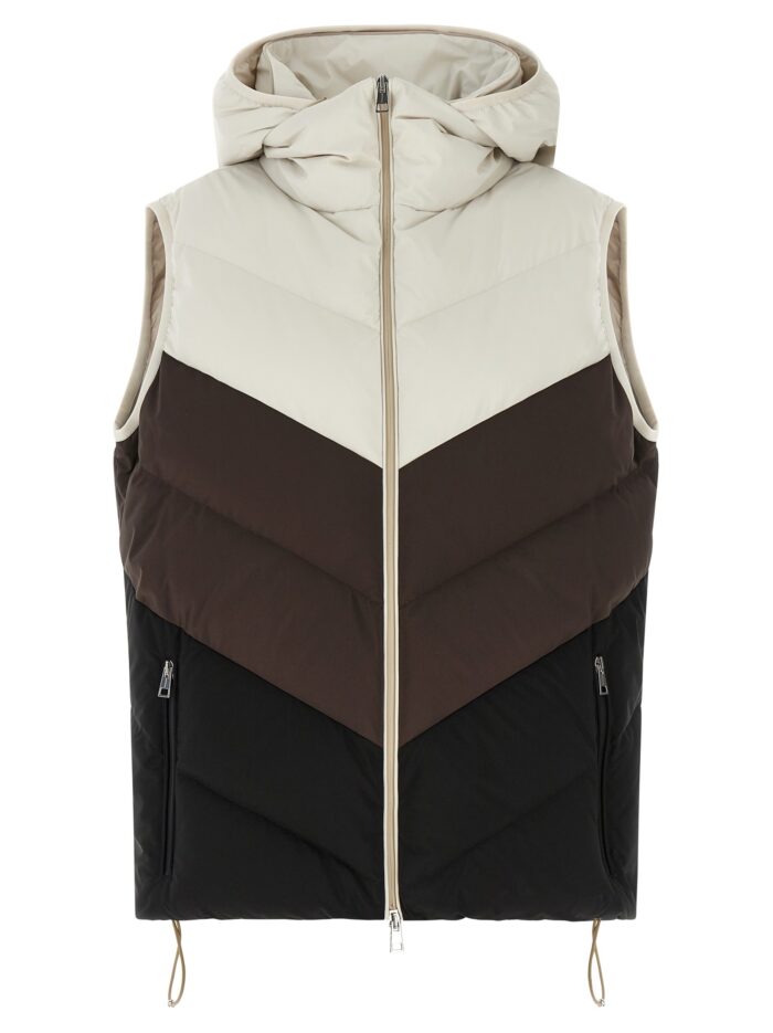 kiton chevron stitching padded vest KITON Chevron Stitching Padded Vest