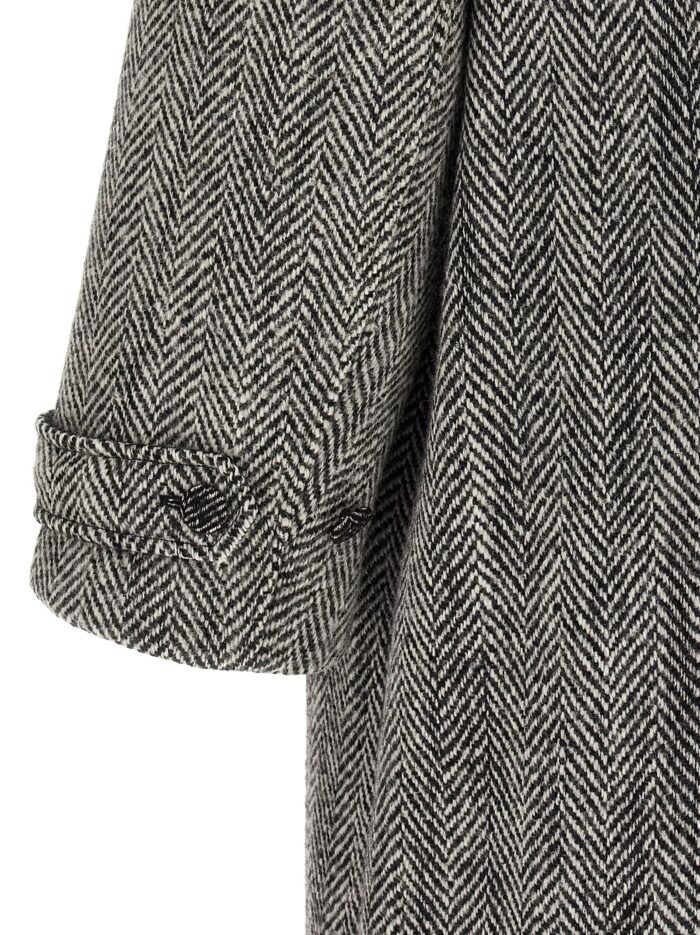 DOLCE&GABBANA 'Chevron' Wool Coat