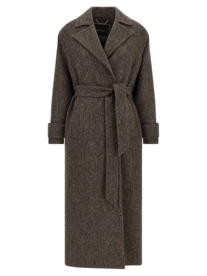 kiton chevron wool coat KITON Chevron Wool Coat