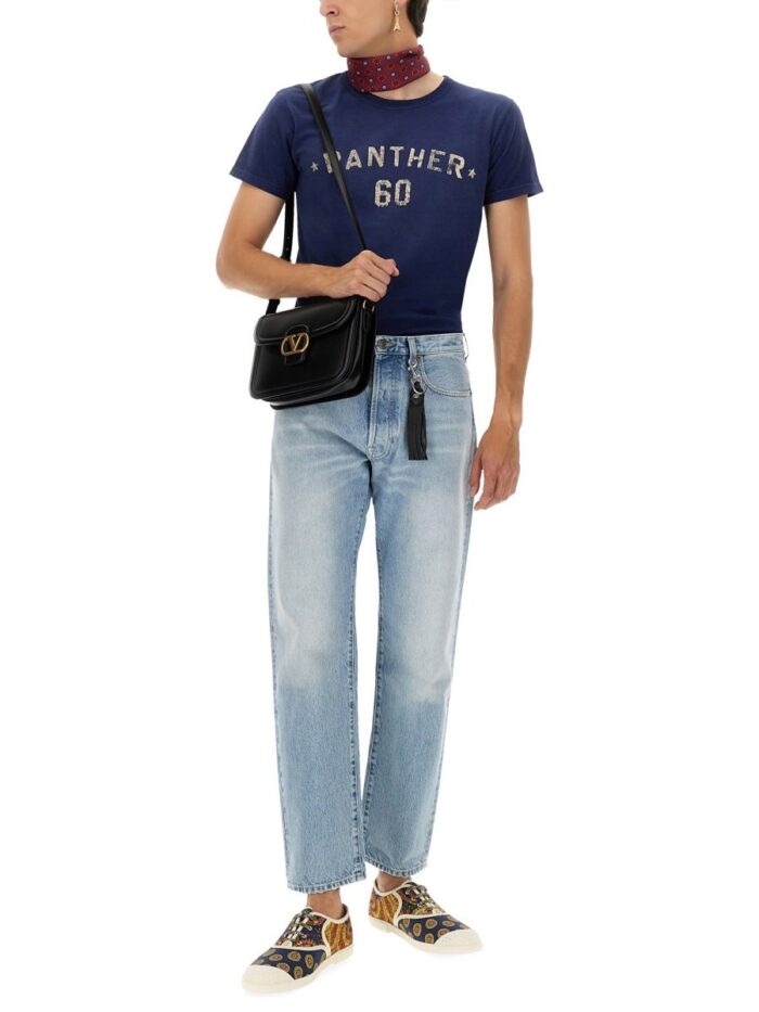 Valentino Garavani "CHEZ VALENTINO" PRINT AND PATCH T-SHIRT
