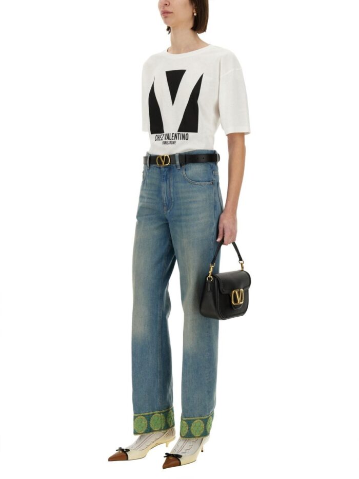 "CHEZ VALENTINO" PRINT T-SHIRT