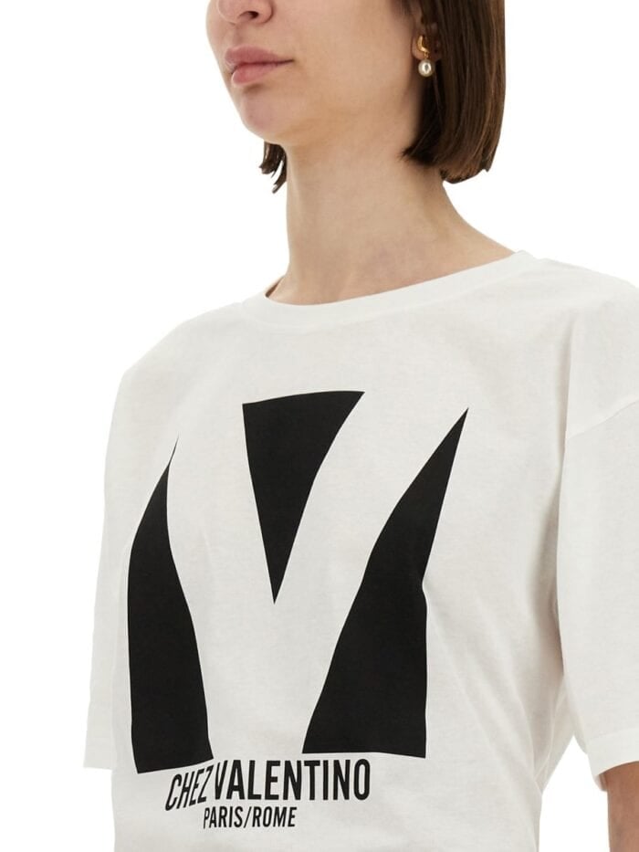 "CHEZ VALENTINO" PRINT T-SHIRT