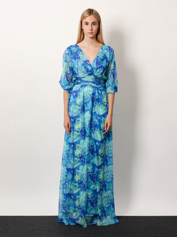 CHIARA BONI Toki Chiffon Long Dress