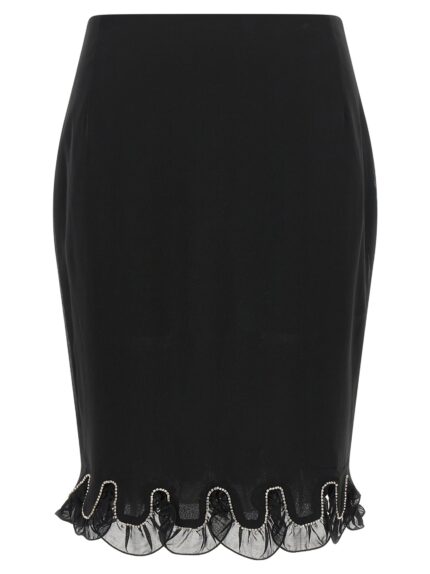 ROTATE BIRGER CHRISTENSEN Chiffon Flounces Skirt