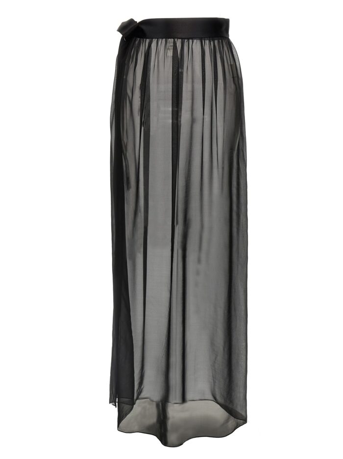 dolce & gabbana chiffon long skirt Dolce & Gabbana Chiffon Long Skirt