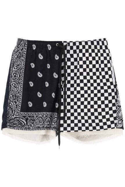 Children Of The Discordance Bandana Patchwork Shorts