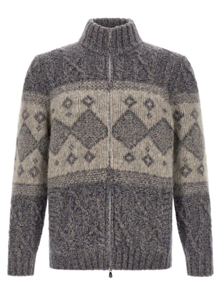 Brunello Cucinelli Chiné Yarn Cardigan