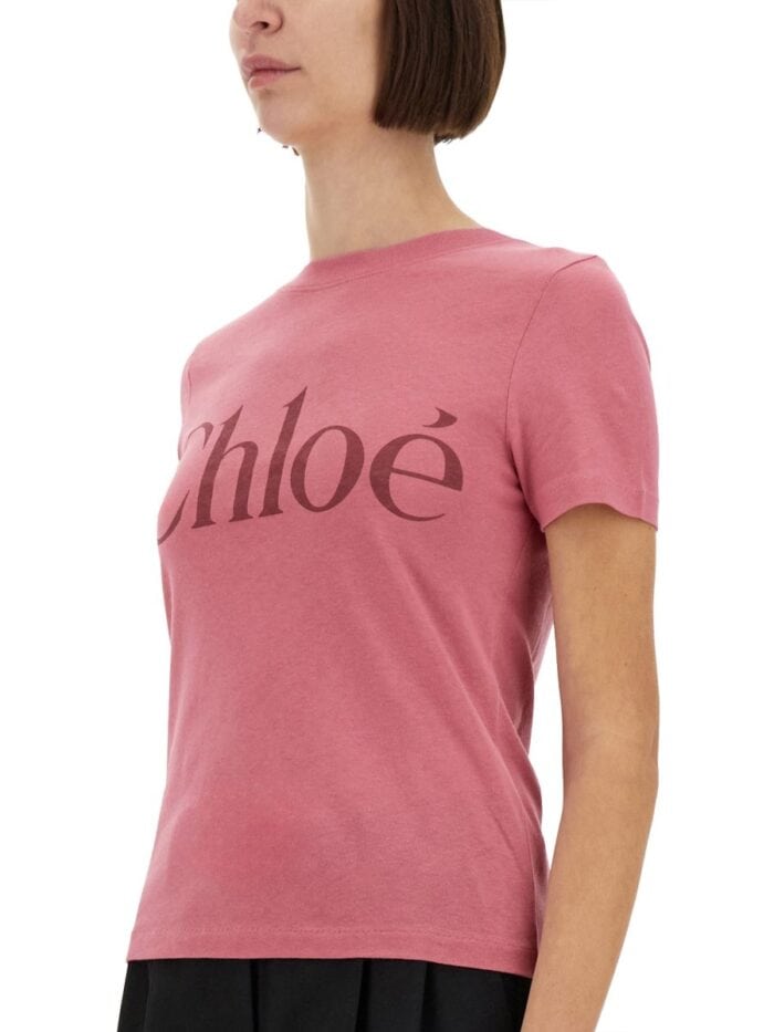 CHLOE' BABY FIT T-SHIRT WITH LOGO