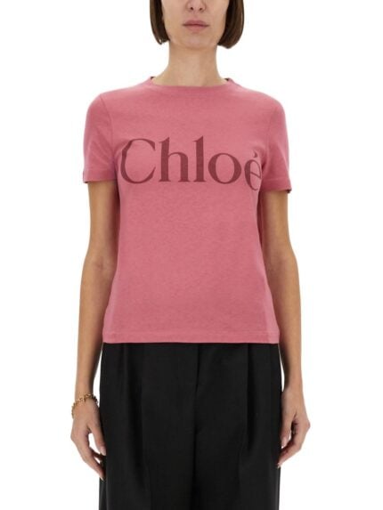 CHLOE' BABY FIT T-SHIRT WITH LOGO