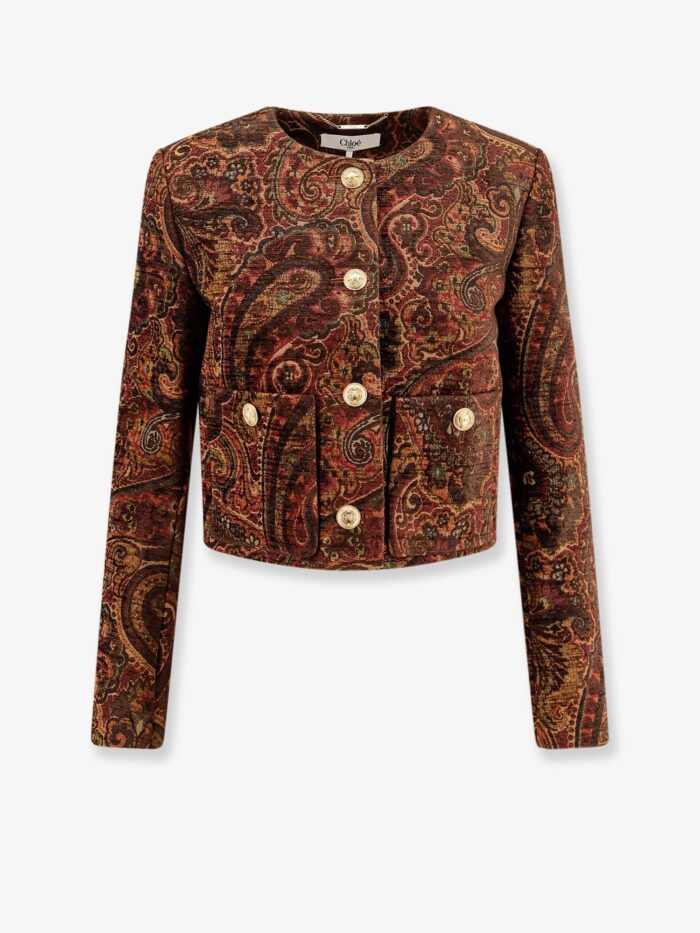 CHLOE' Blazer With Multicolor Pattern