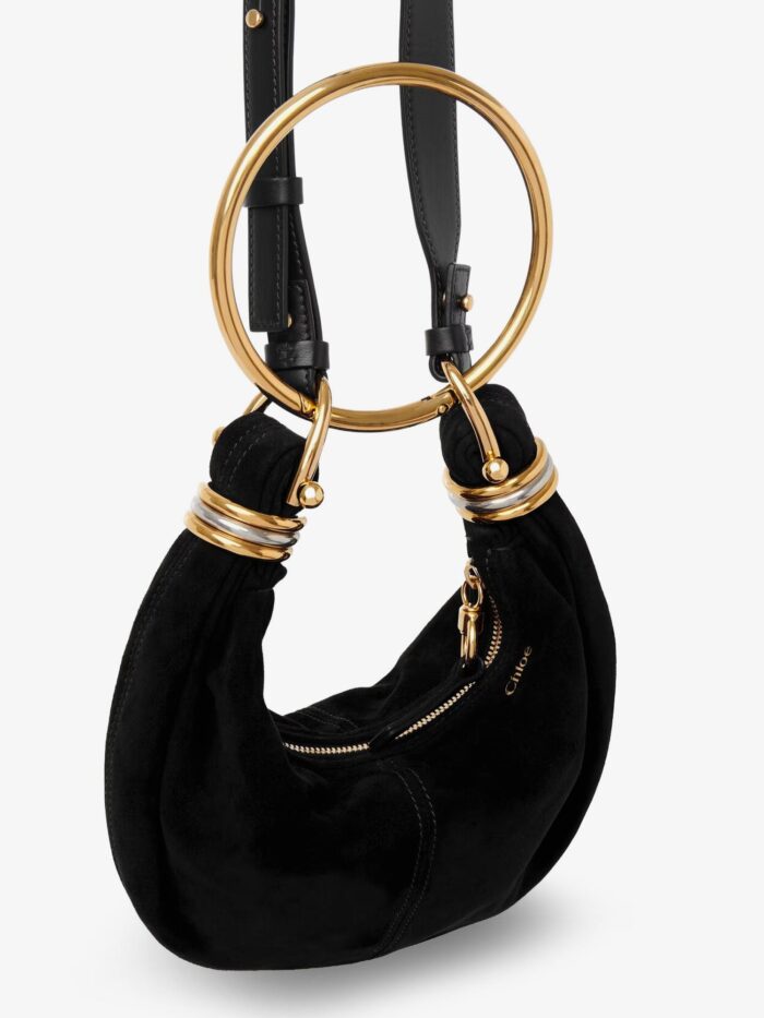 CHLOE' Bracelet Suede Crossbody Bag