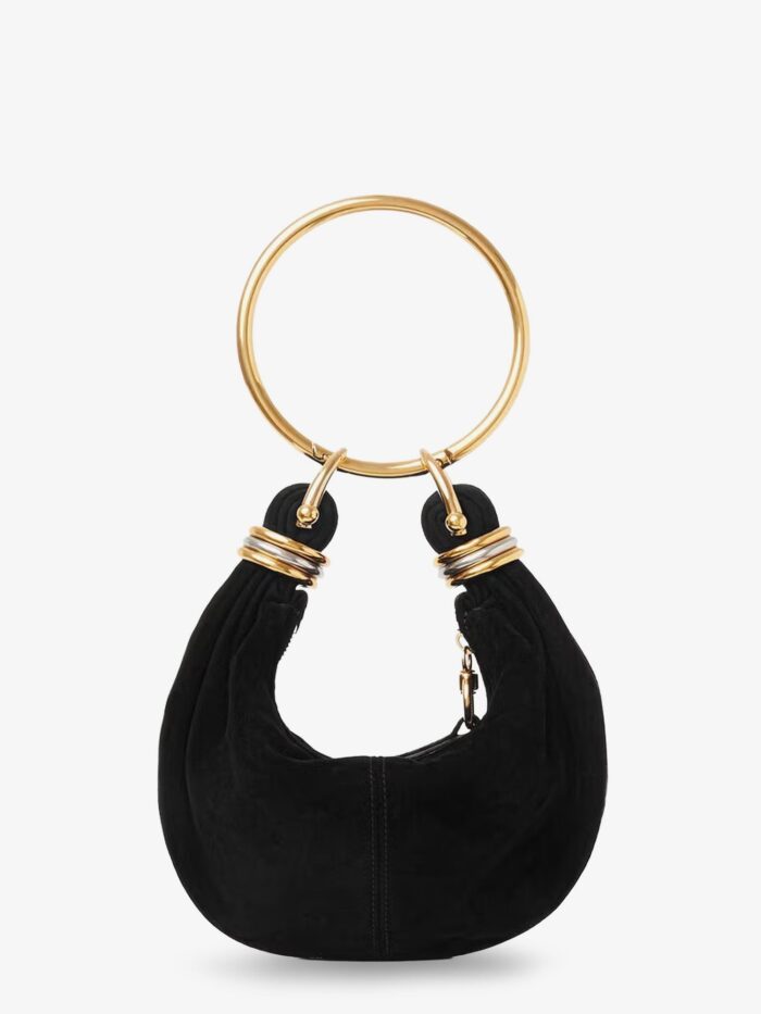 chloe' bracelet suede crossbody bag CHLOE' Bracelet Suede Crossbody Bag