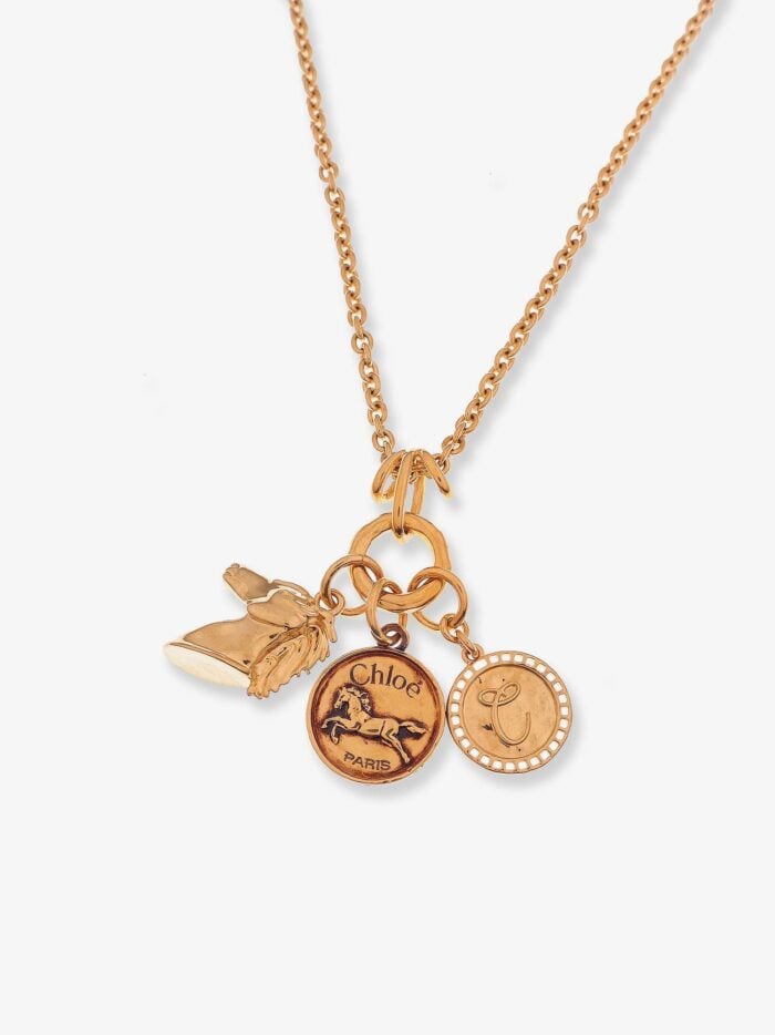CHLOE' Brass Necklace With Charms