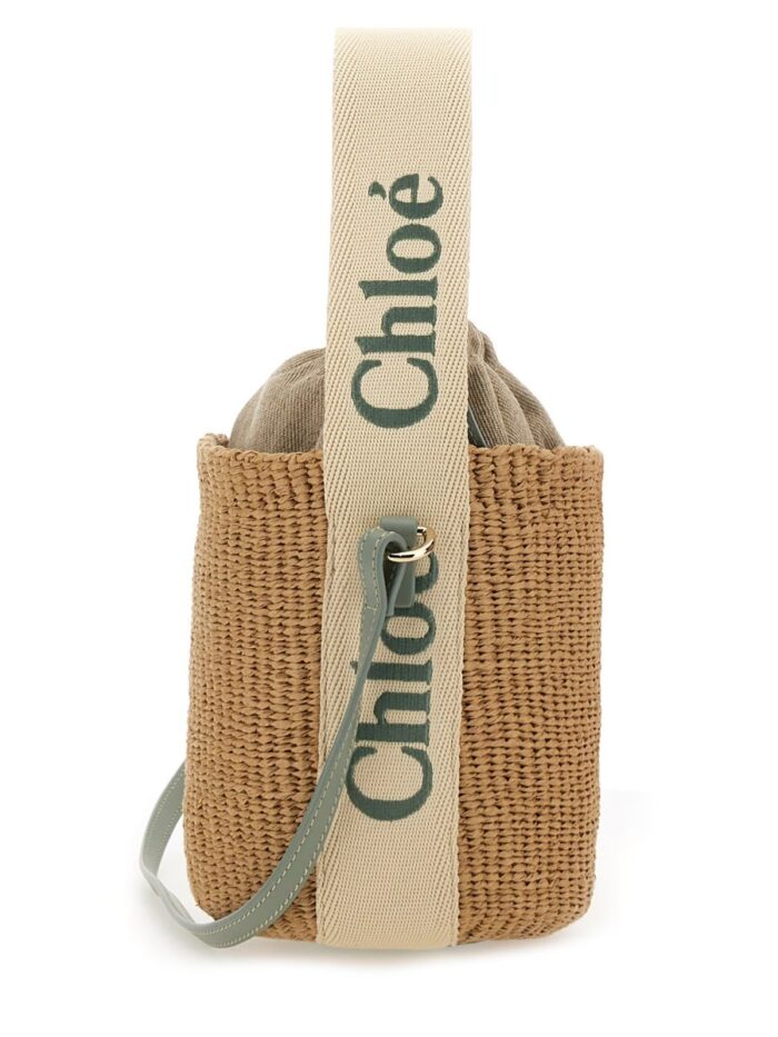 chloÉ bucket bag "woody" small CHLOÉ BUCKET BAG "WOODY" SMALL