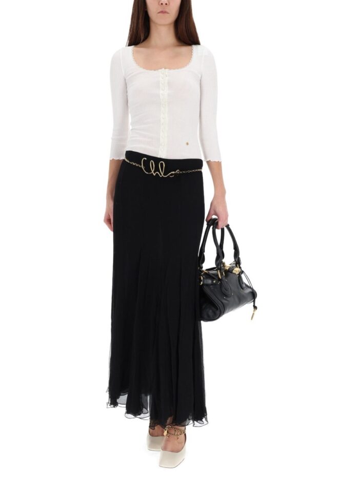 CHLOÉ CARDIGAN WITH DEEP NECKLINE