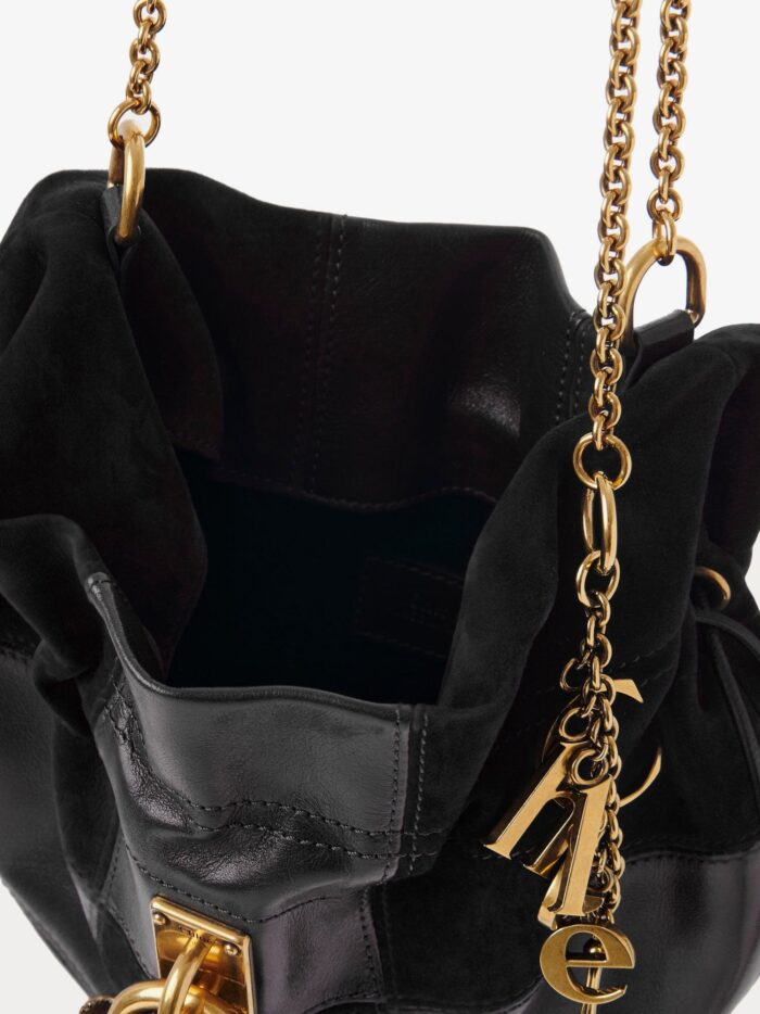 CHLOE' Château Treasures Leather And Suede Crossbody Bag