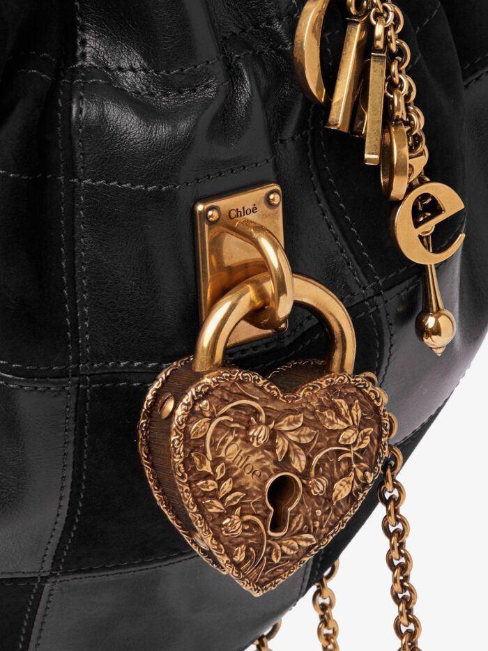CHLOE' Château Treasures Leather And Suede Crossbody Bag