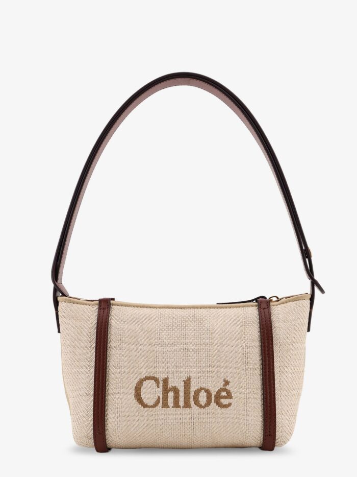 CHLOE' Chloè Carry Canvas Shoulder Bag With Logo Embroidery