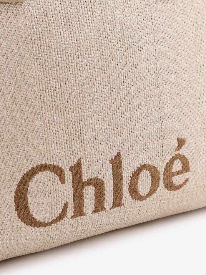 CHLOE' Chloè Carry Canvas Shoulder Bag With Logo Embroidery