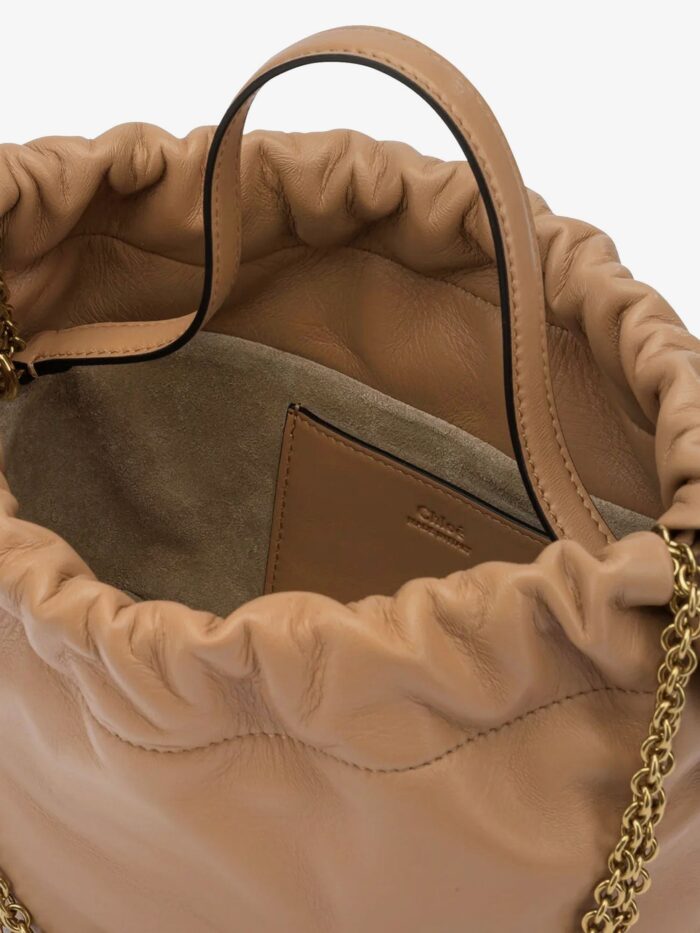 CHLOE' Chloé Icons Leather Crossbody Bag With Logo On The Front