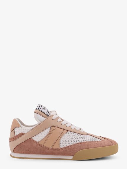 CHLOE' Chloé Kick Low-top Leather Sneakers With Mesh Inserts