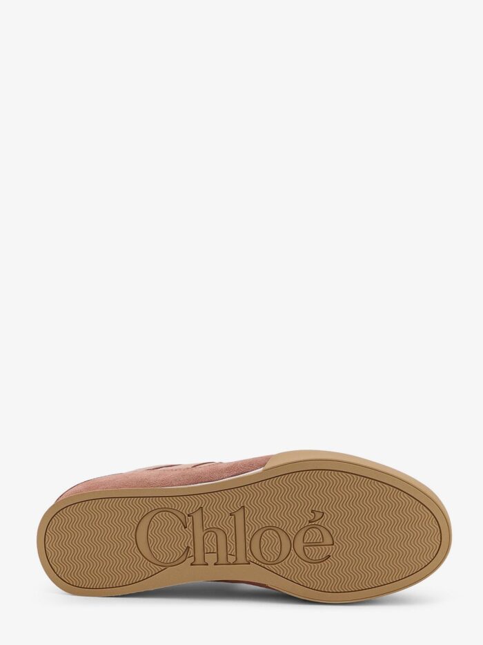 CHLOE' Chloé Kick Low-top Leather Sneakers With Mesh Inserts