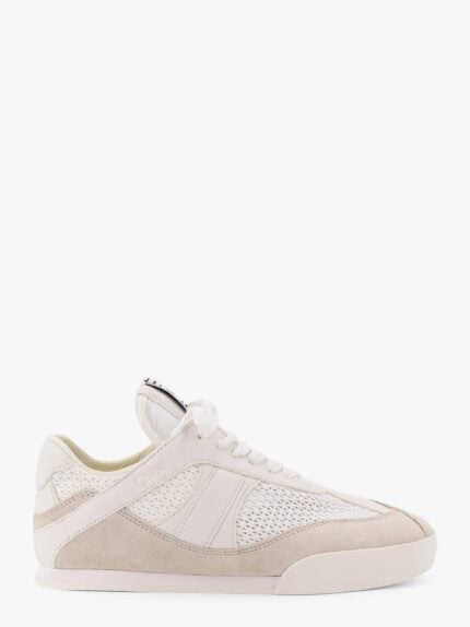 CHLOE' Chloé Kick Low-top Leather Sneakers With Mesh Inserts