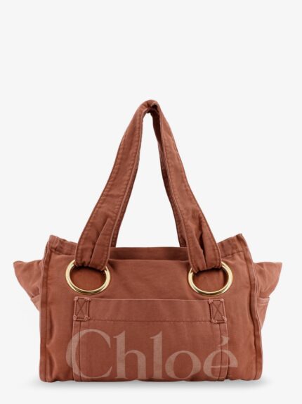 CHLOE' Chloé Plage Washed Cotton Shoulder Bag