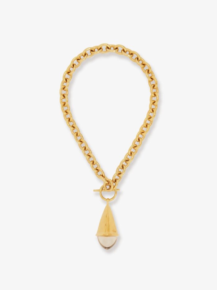 CHLOE' Chloé Prism Brass Necklace