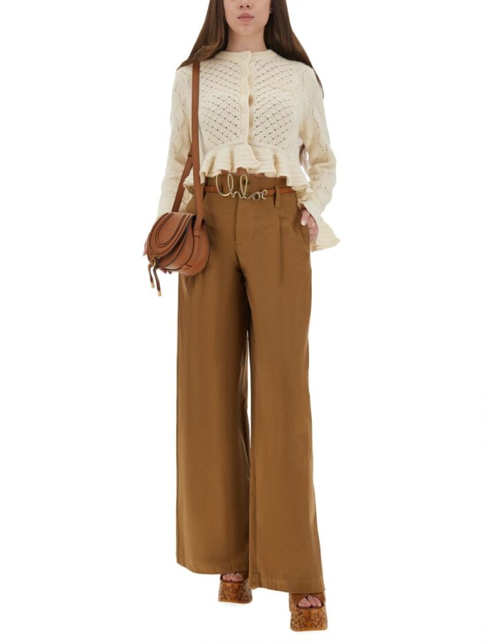 chloÉ crochet knit cardigan CHLOÉ CROCHET KNIT CARDIGAN